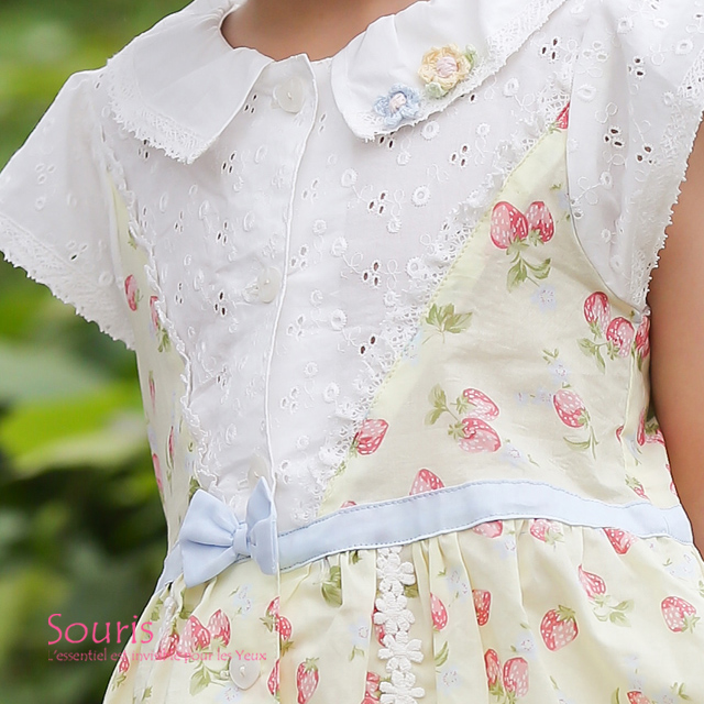 21春夏ご予約商品 Souris スーリー 585 スウィート ストロベリー ワンピース 5900 80cm お取り寄せ 90cm お取り寄せ 95cm お取り寄せ 100cm お取り寄せ 110cm 1cm 130cm 140cm お取り寄せ